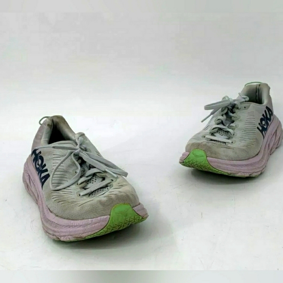 Hoka One One W Rincon 3 Purple/Gray Running Shoes Women Size 8B or Men 6.5B - Picture 3 of 7